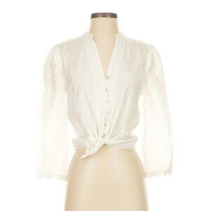 Intermix 3/4 Sleeve Button Down Size P (petite) 3/4 sleeve /tie waist
